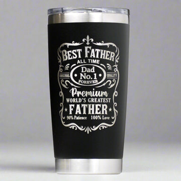 Best Father Custom Engraved 20 oz Tumbler
