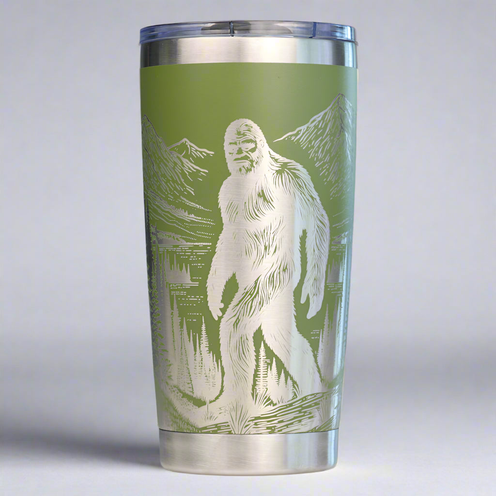 Bigfoot Full Wrap Custom Engraved 20 oz Tumbler
