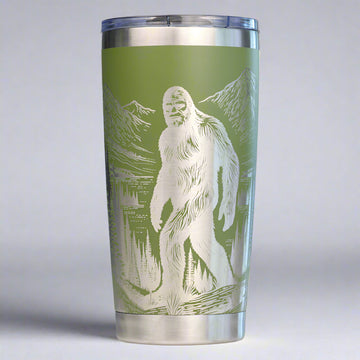 Bigfoot Full Wrap Custom Engraved 20 oz Tumbler