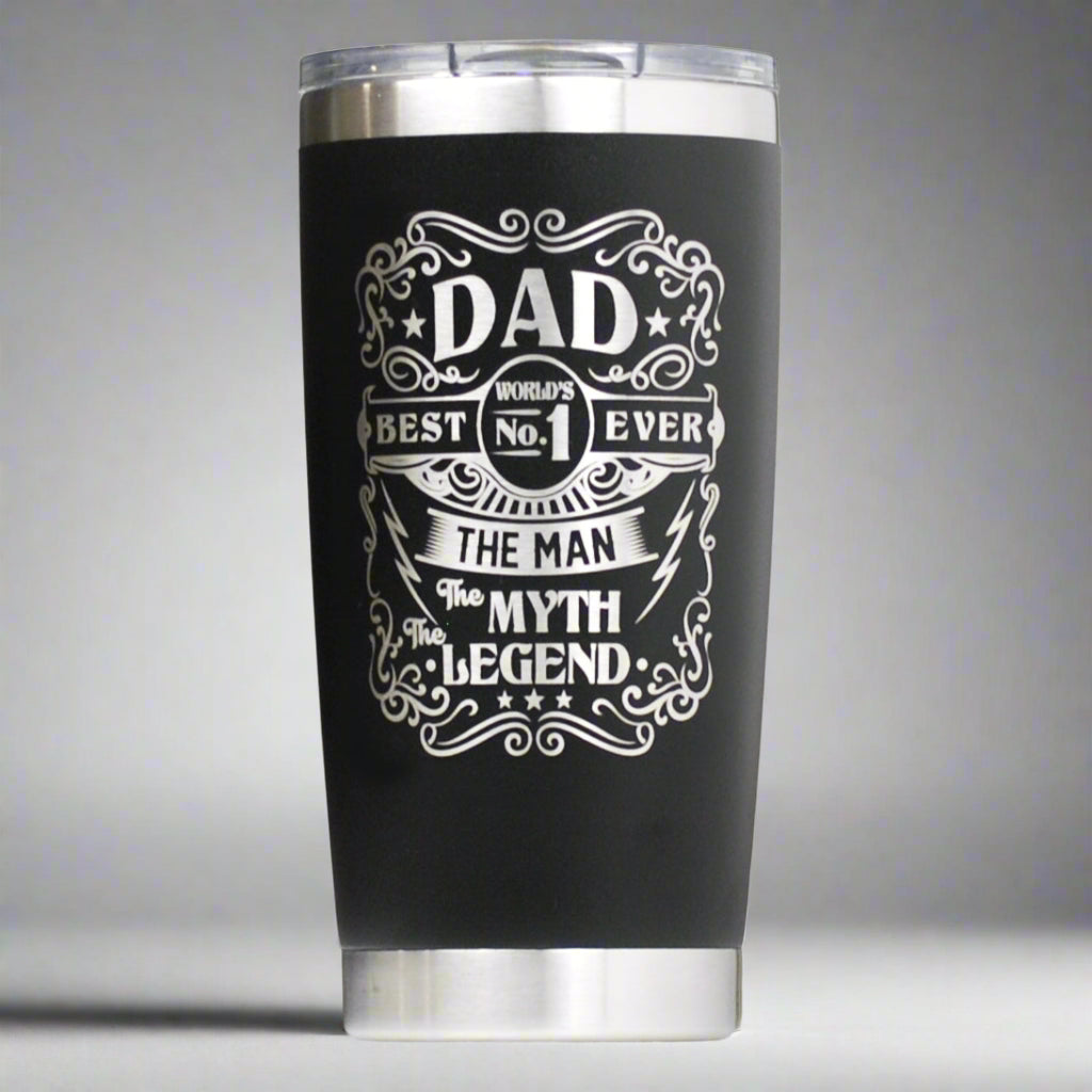 Number 1 Dad Custom Engraved 20 oz Tumbler