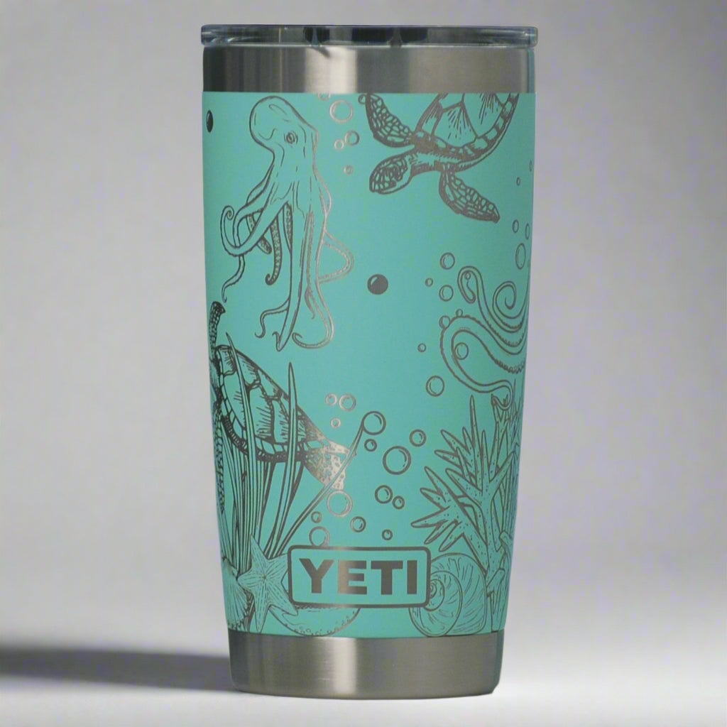 Sea Life Full Wrap Custom Engraved 20 oz Tumbler