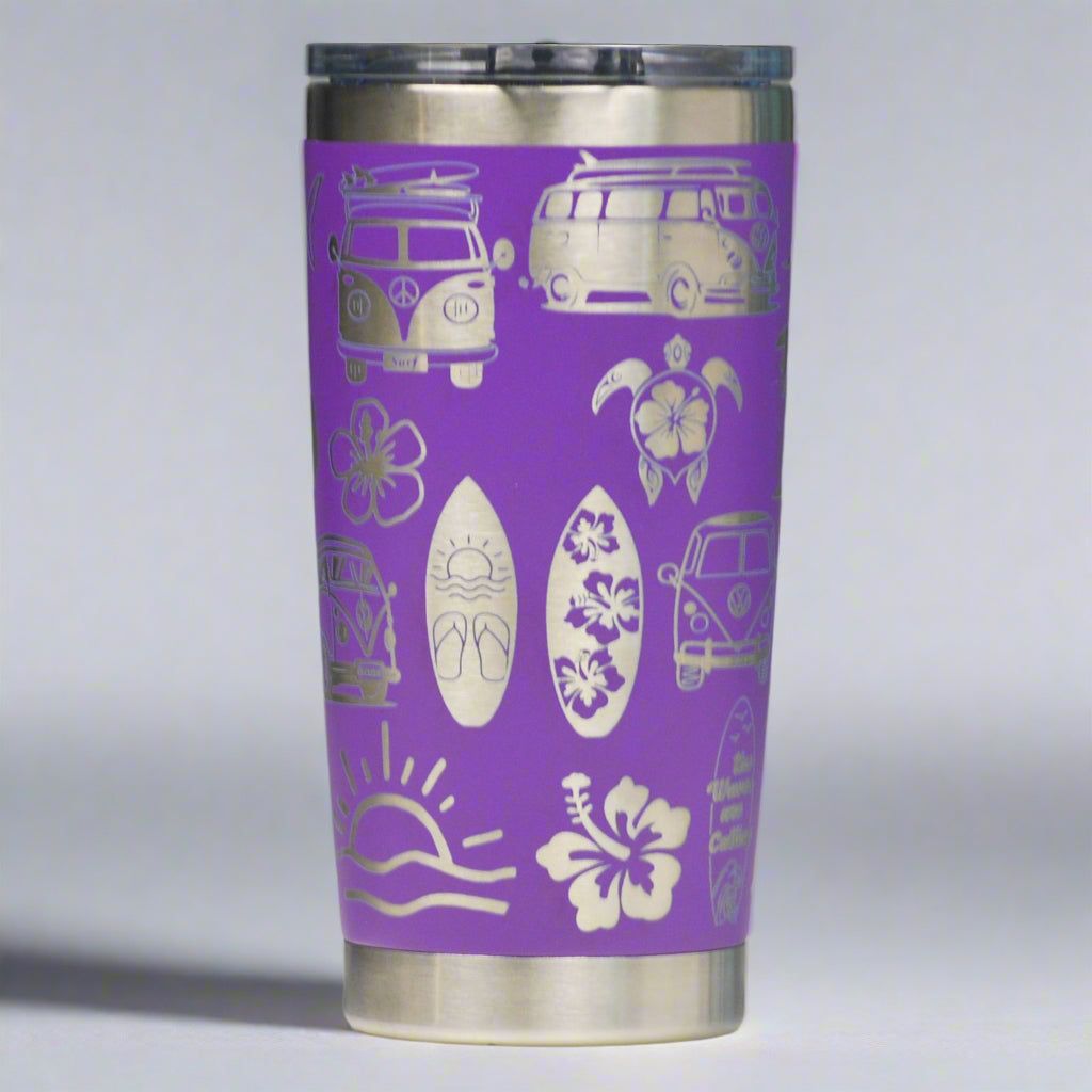 Summer Fun Full Wrap Custom Engraved 20 oz Tumbler