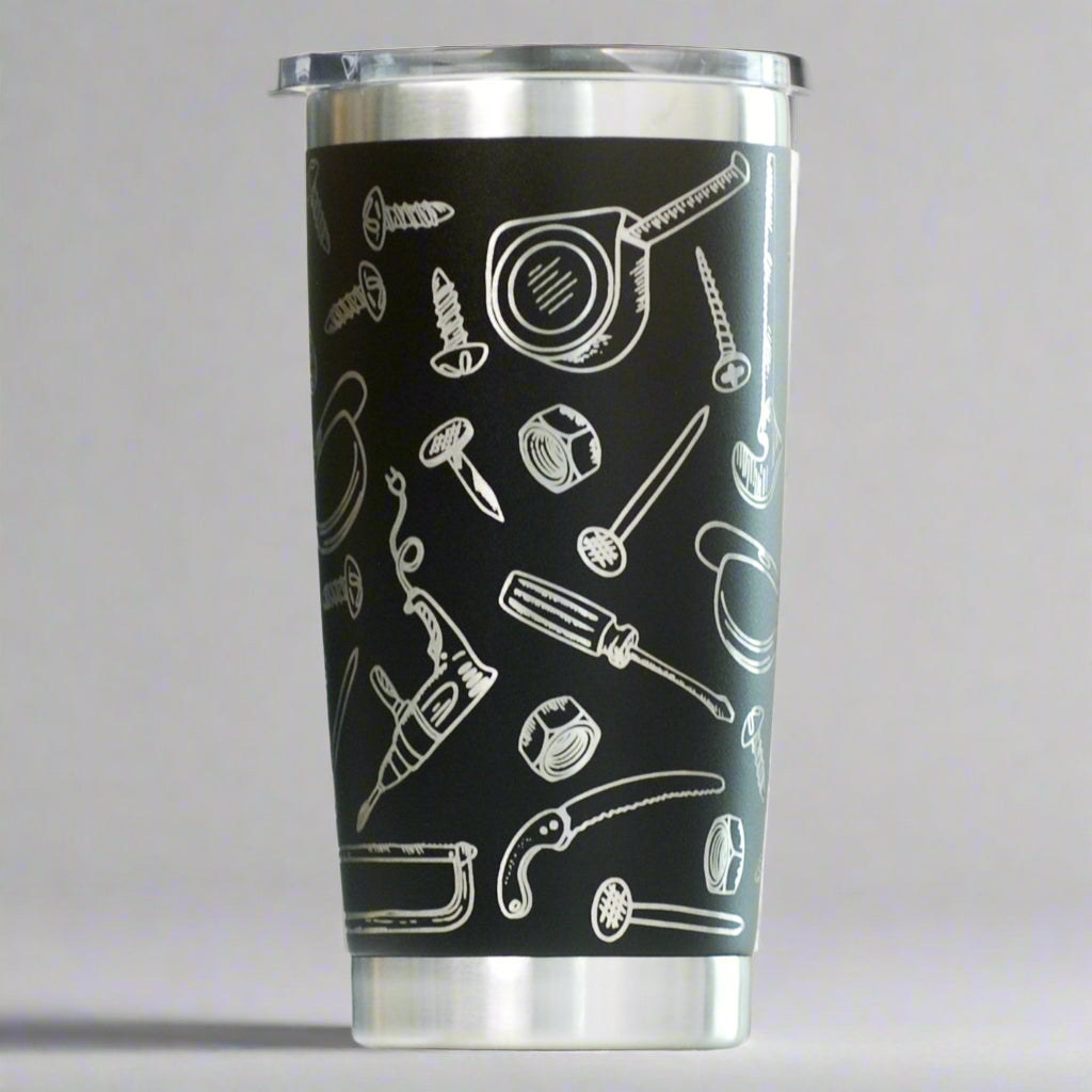 Tool Full Wrap Custom Engraved 20 oz Tumbler