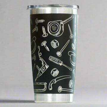Tool Full Wrap Custom Engraved 20 oz Tumbler