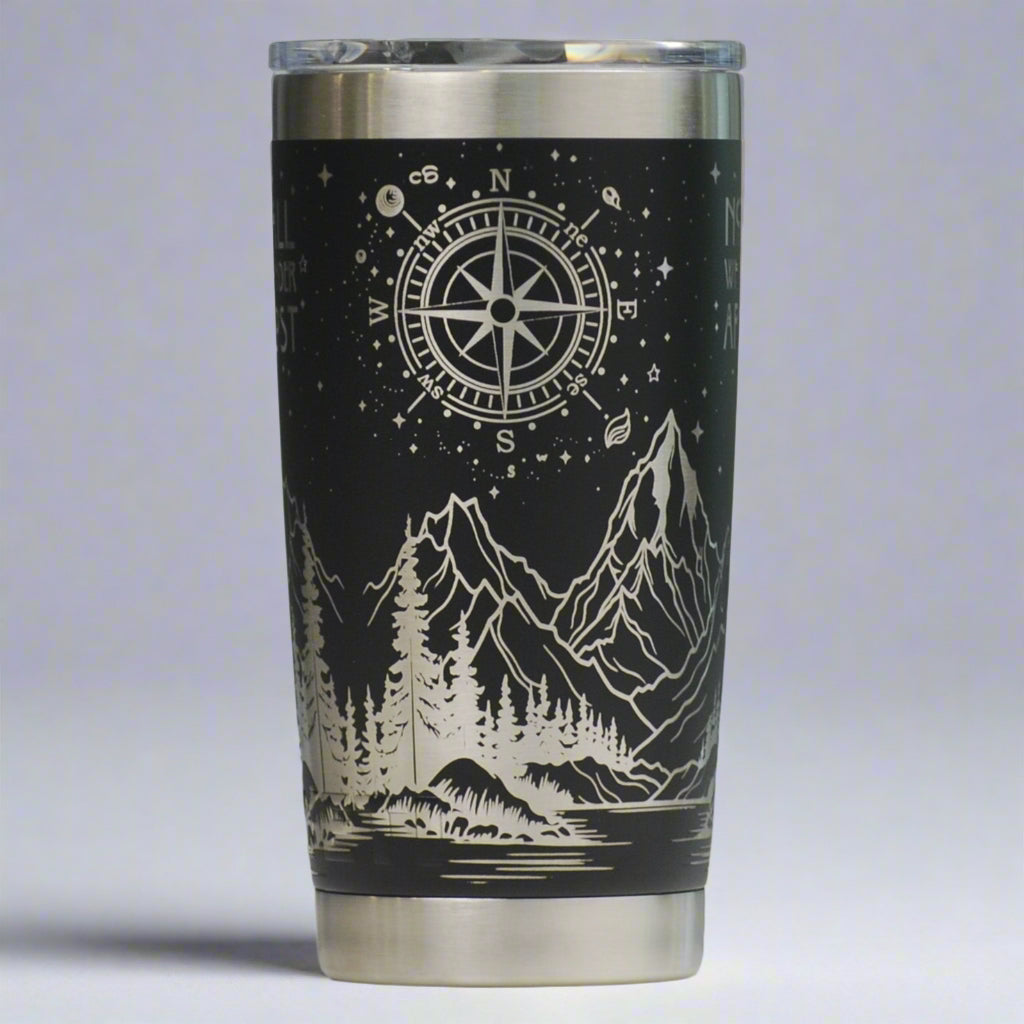 Wander Full Wrap Custom Engraved 20 oz Tumbler