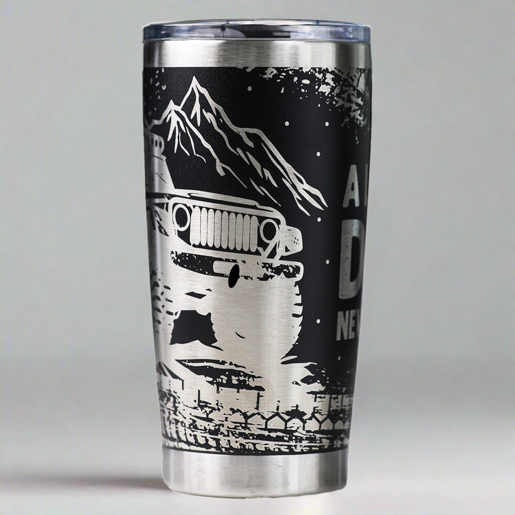 A Little Dirt Never Hurt Full Wrap Custom Engraved 20 oz Tumbler